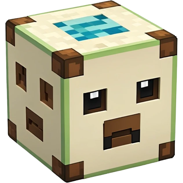 Minecraft block with texture emoji