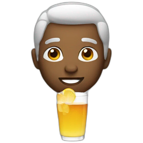 Pop drinking emoji
