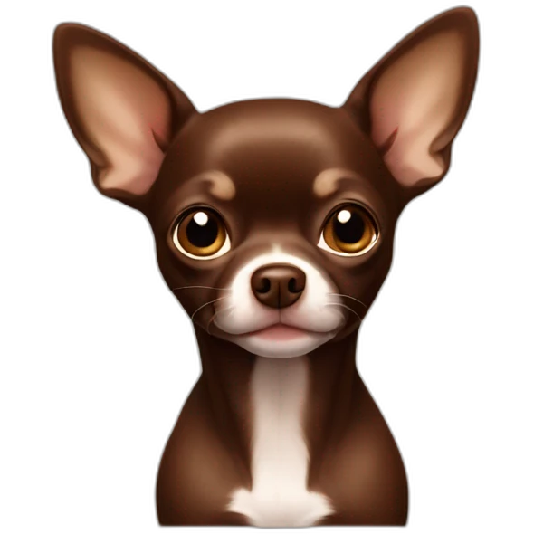 Chocolate Brown Chihuahua emoji