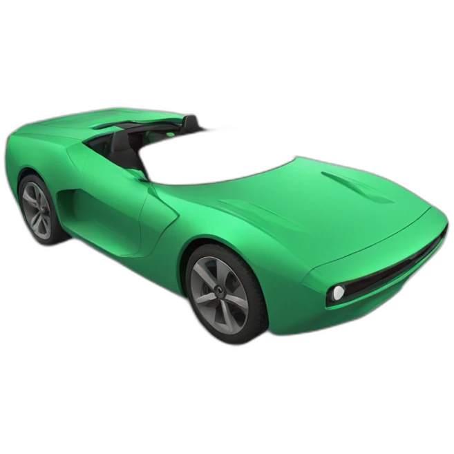 concept car green 3d emoji