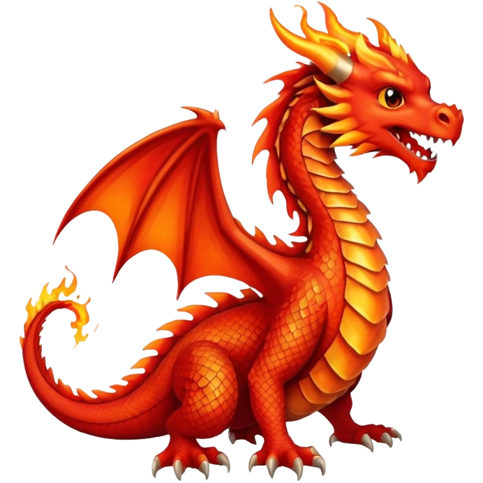 Fire dragon  emoji