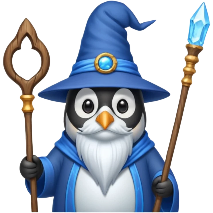 Penguin Wizard emoji