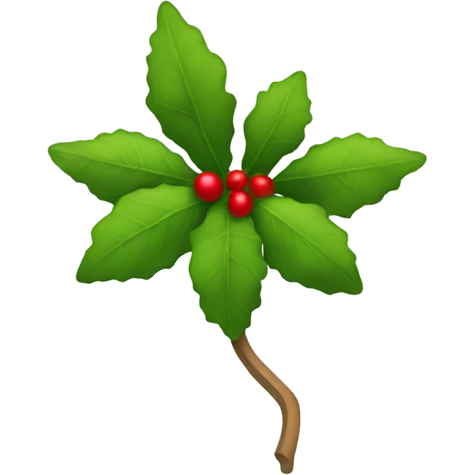 Mistletoe  emoji