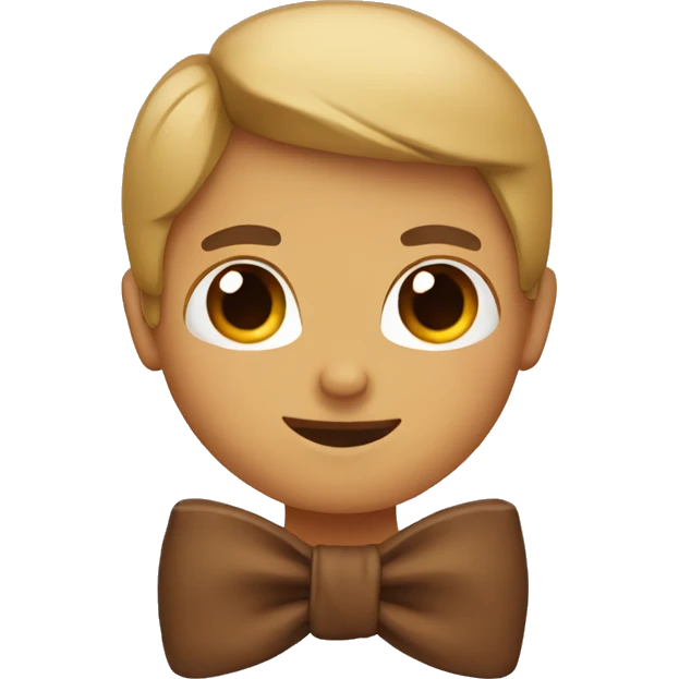 brown bow emoji