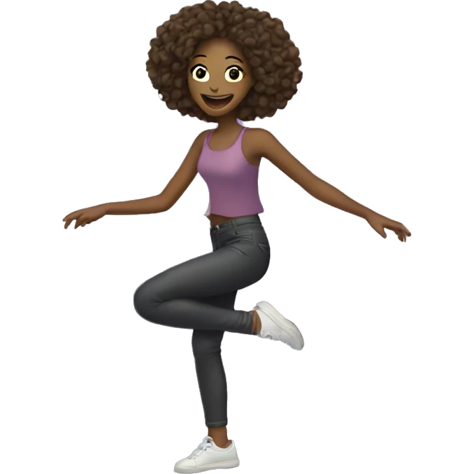 The girl group is dancing. emoji