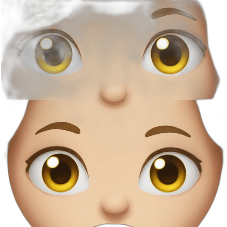 Emoji yeux blasé avec souri emoji