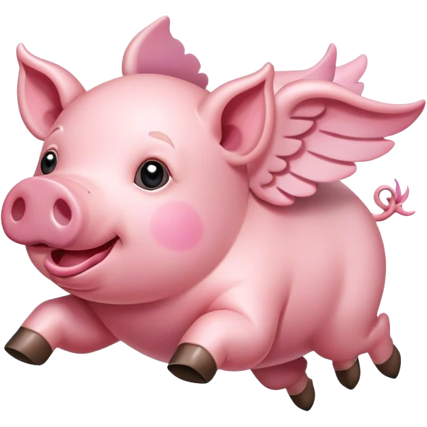 Flying pig emoji