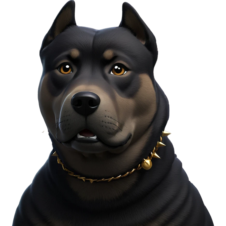 shiba inu with spiked collar emoji