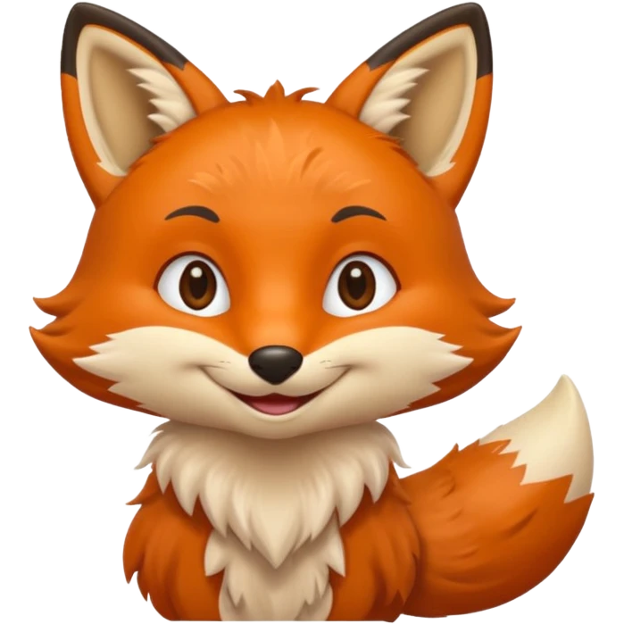 Un renard qui dit bienvenue emoji