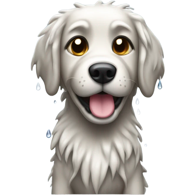 dog in the rain emoji