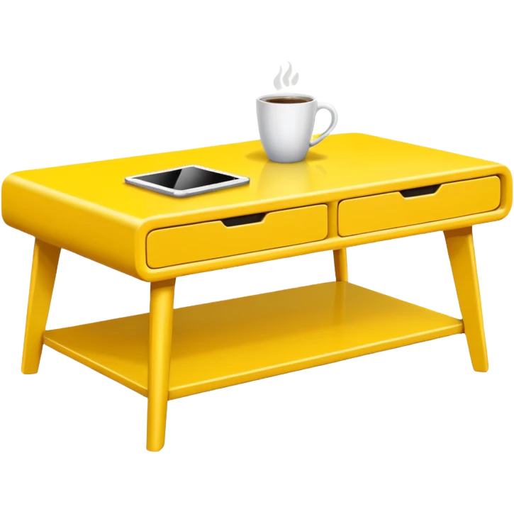 yellow coffe table
 emoji