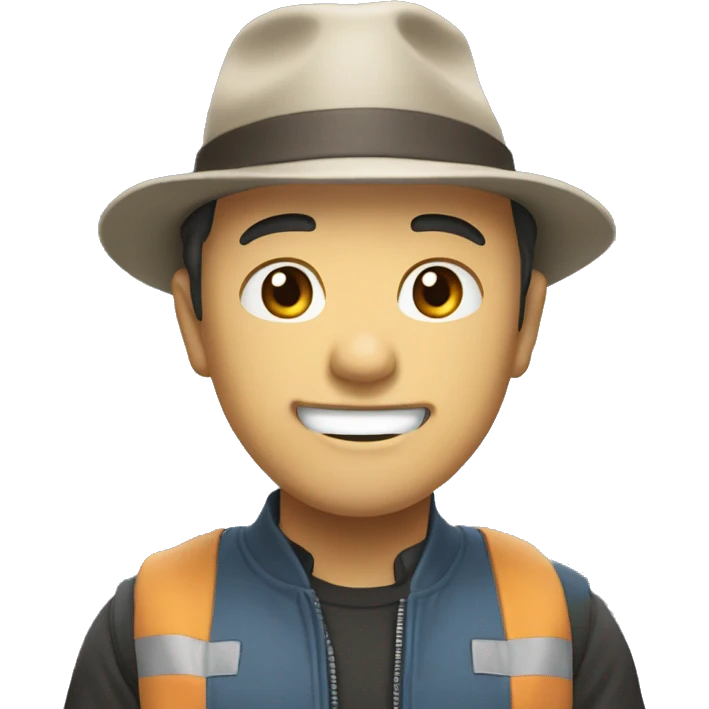 캡모자를 쓴 모니터에 눈을 달아줘 emoji
