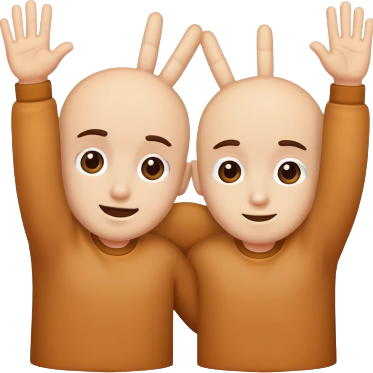 a bum and a bum give five  emoji