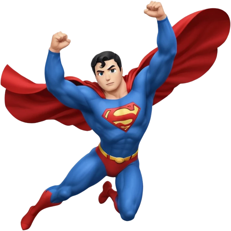 superman flying emoji