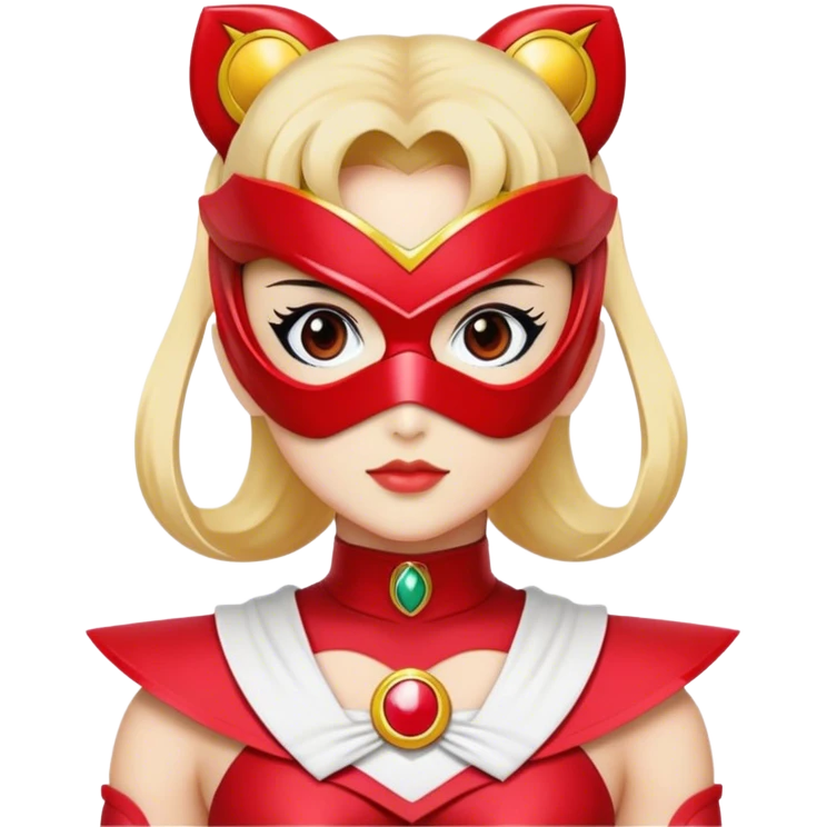 RetroSailorMoonRedranger  mask on emoji
