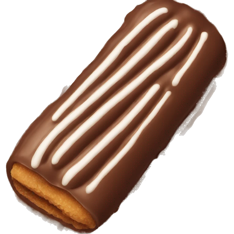 Filled chocolate churro emoji