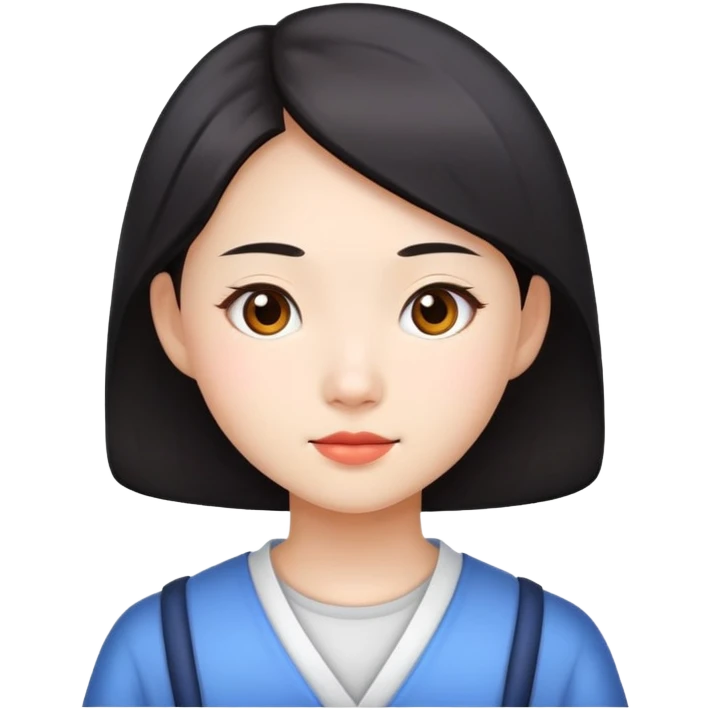 Chinese student girl emoji