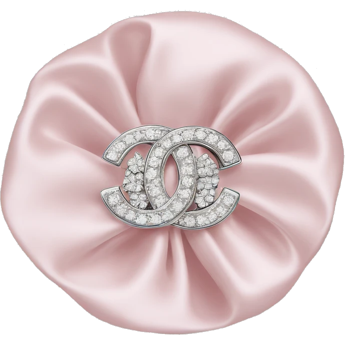 light pink chanel brooch with diamonds  emoji
