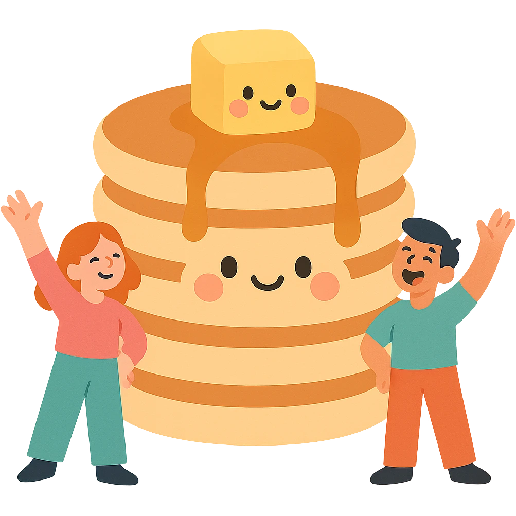aesthetic pancake, soft pastel colors, minimal, elegant, visually pleasing emoji