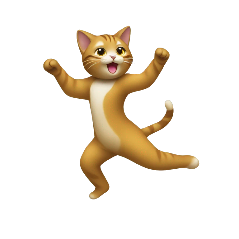 Un chat qui danse emoji