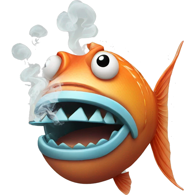 Fish smoking  emoji