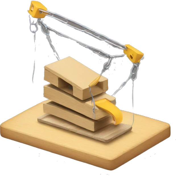 Mousetrap on mouse emoji