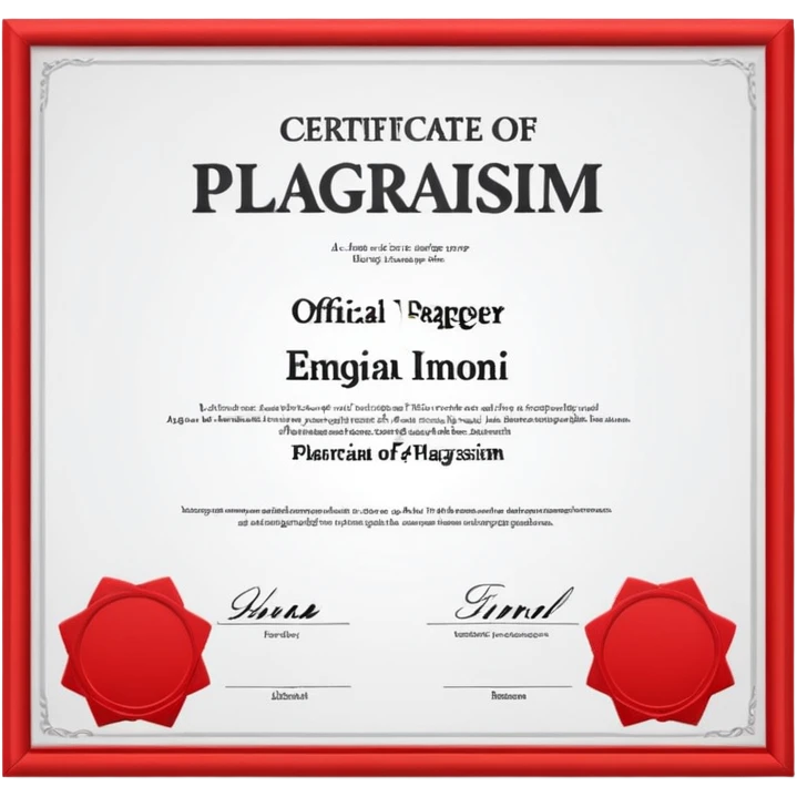 certificado antiplagio emoji