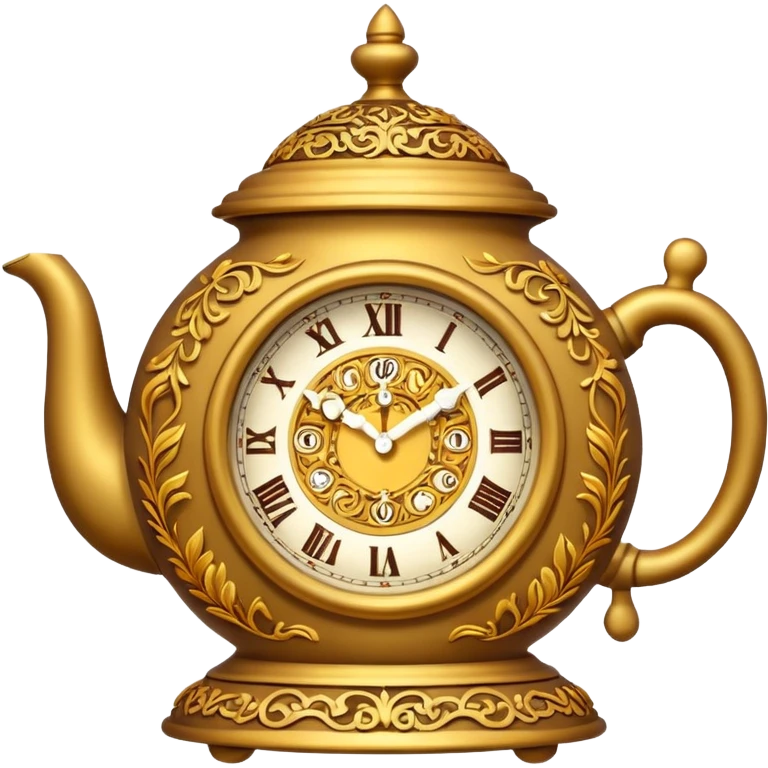 Clock that tea emoji emoji