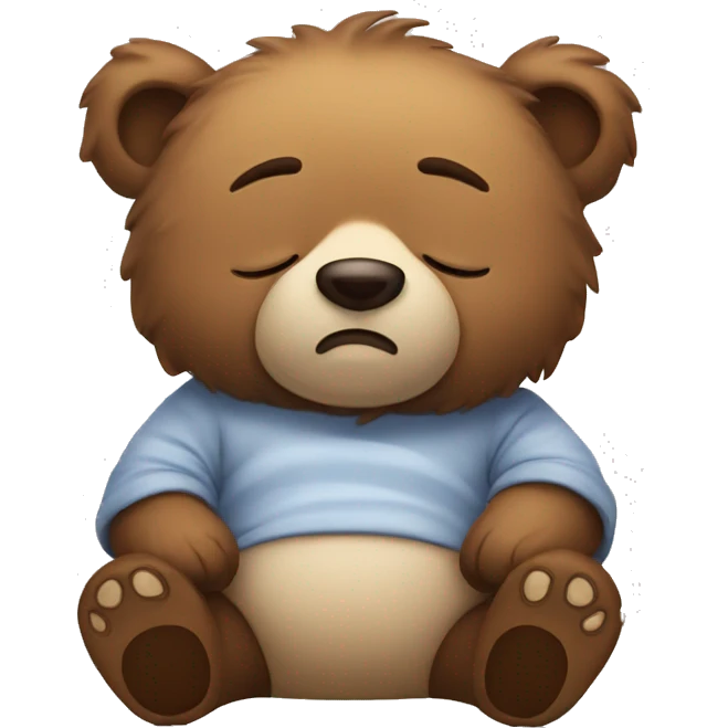 Sleepy bear  emoji