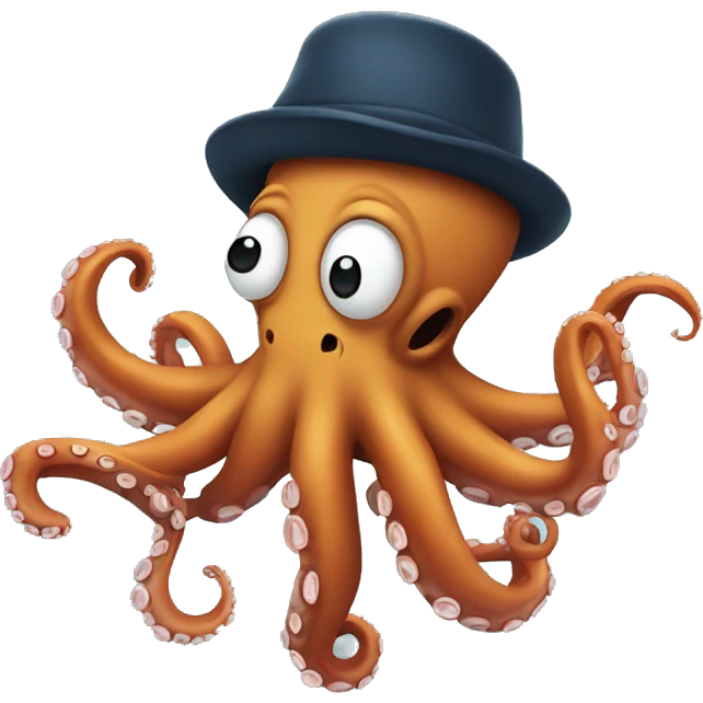A octopus rapping emoji