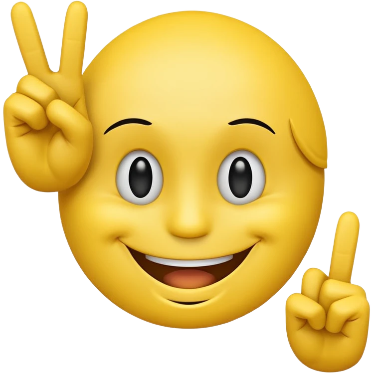 Smiley face doing the middle finger happily ☺️+🖕🖕 emoji