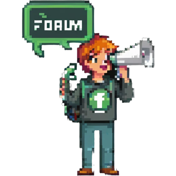 Whistle with megaphone, forum moderator logo emoji