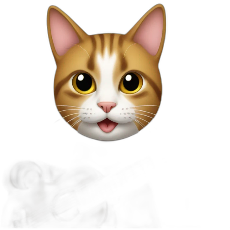 Cat with a guitar emoji