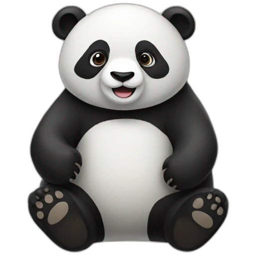 Panda with bear emoji