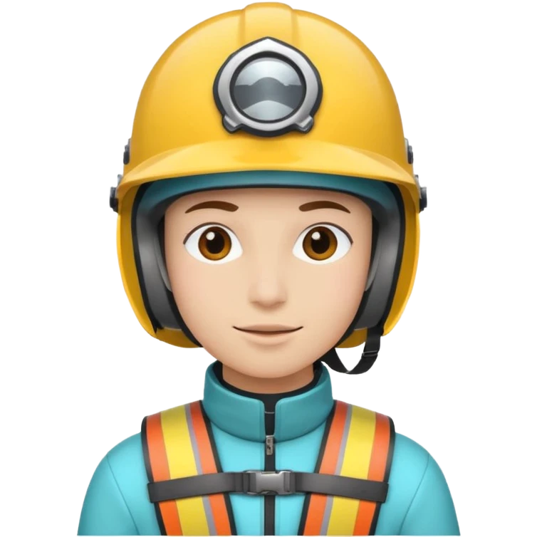 Colorful Helmeted Traveler emoji