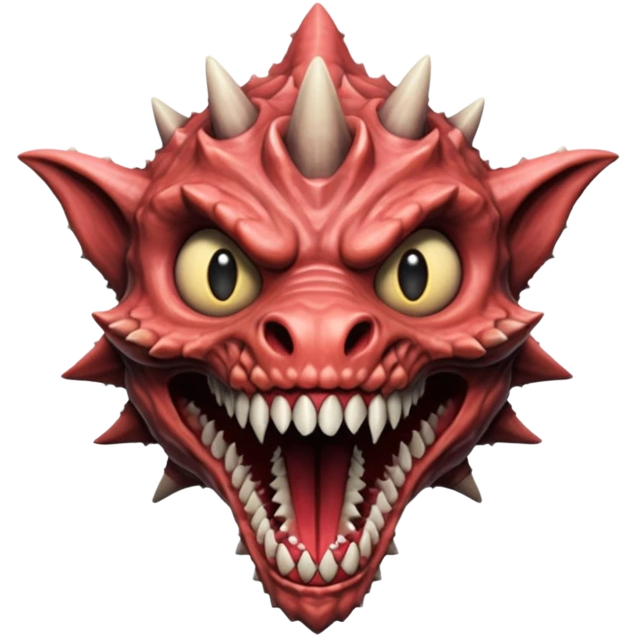 Stranger things demogorgon head emoji