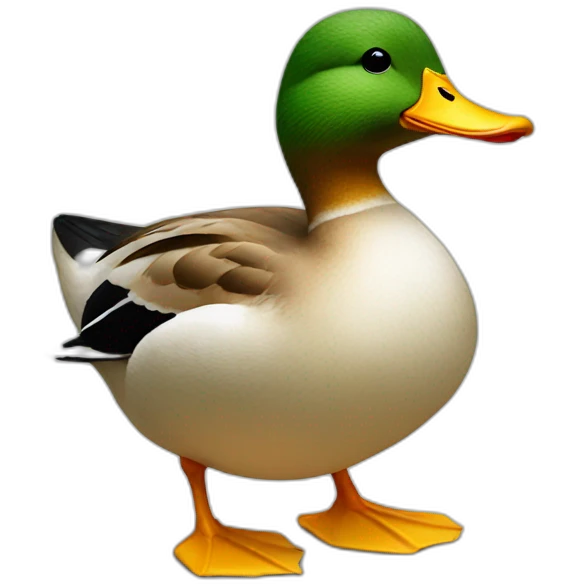duck wearing swit emoji