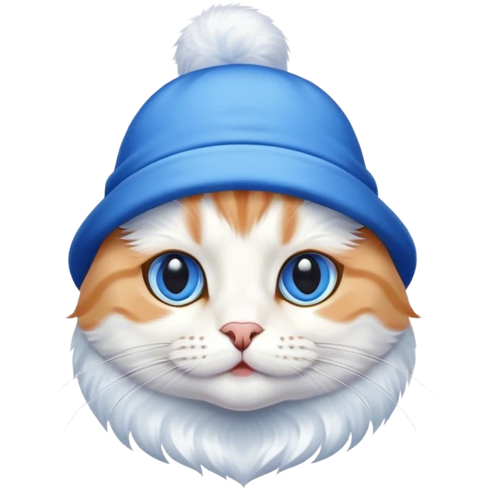cat with a blue hat emoji