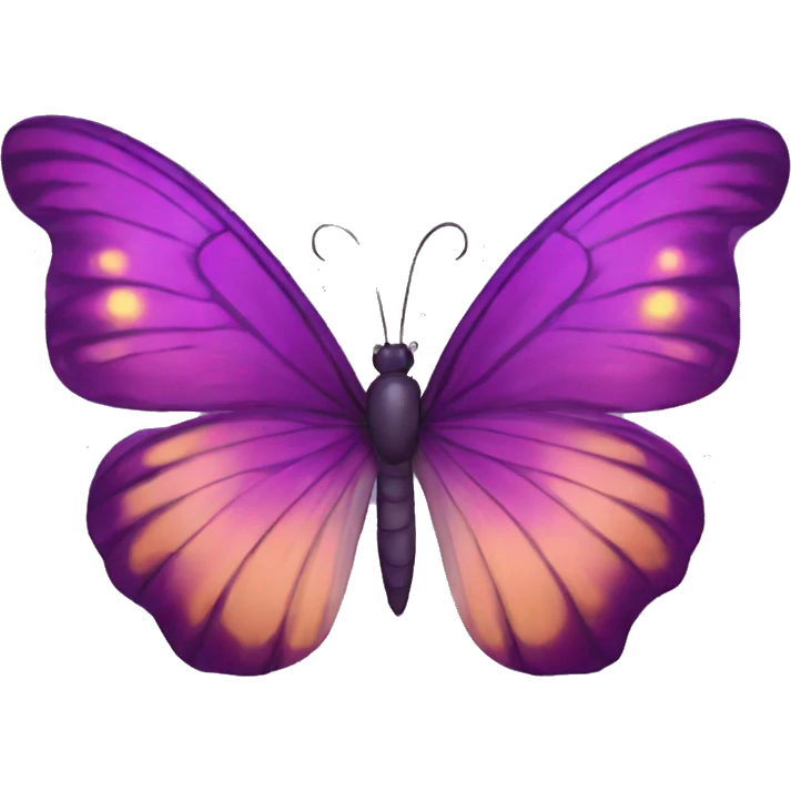 Mariposa morada emoji