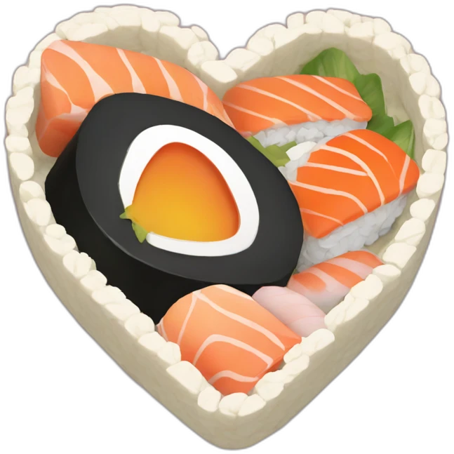 sushi heart emoji