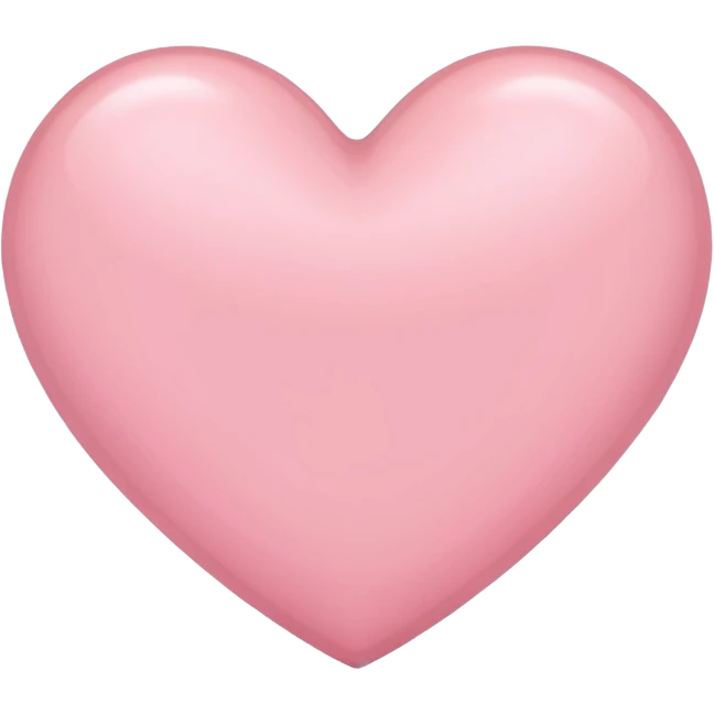 Light pink heart emoji