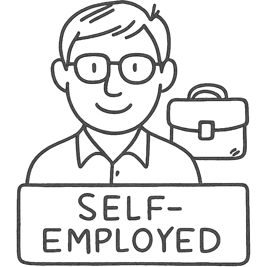self-employed emoji