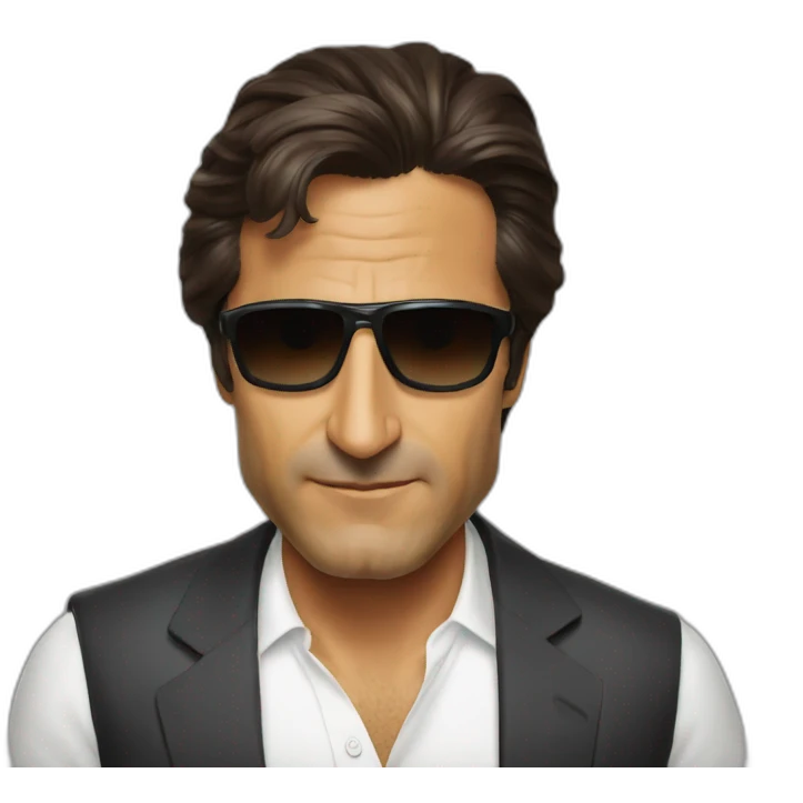 Imran Khan picture with Sunglasses with face emoji