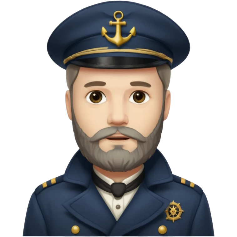 bearded fish ship captain emoji