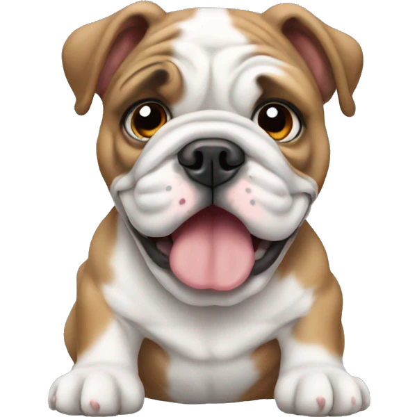 English bulldog puppy emoji