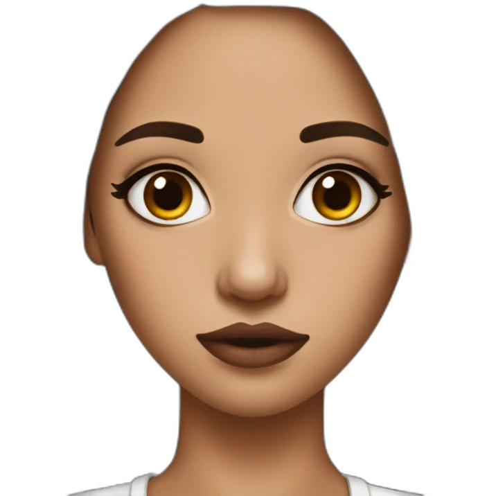 Girl runny makeup emoji