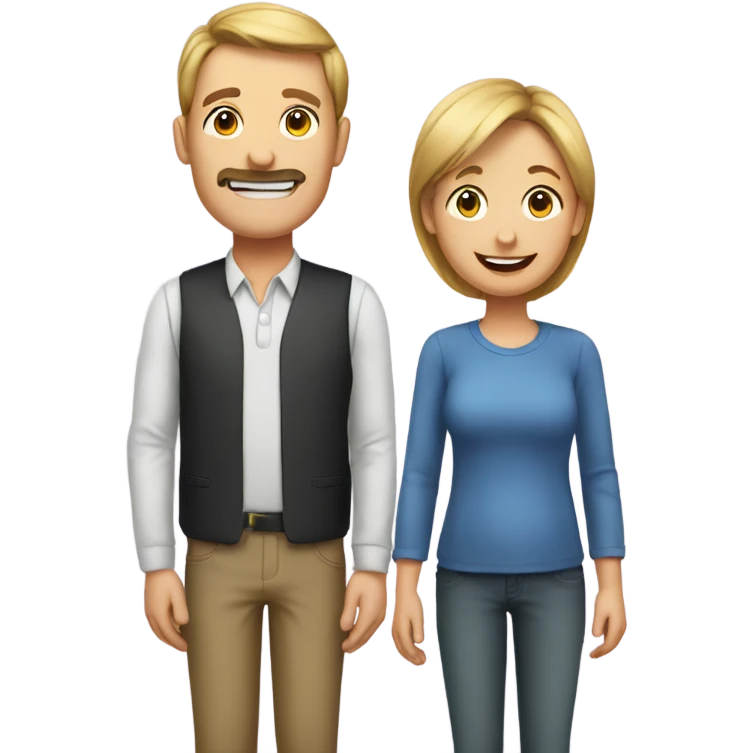 The apple family emoji with mum dad and kid emoji