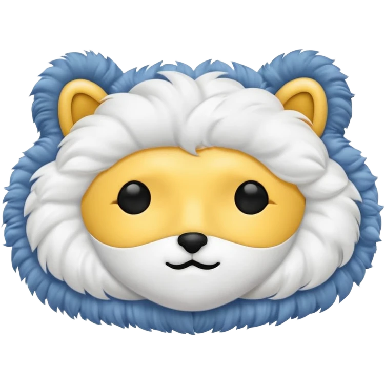 Fluffy sleeping mask  emoji