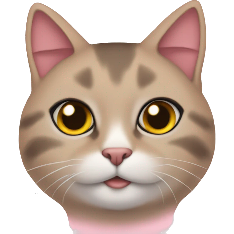 Rosa gato emoji