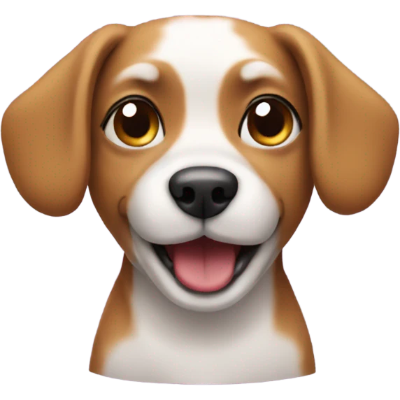 Small dog partying  emoji